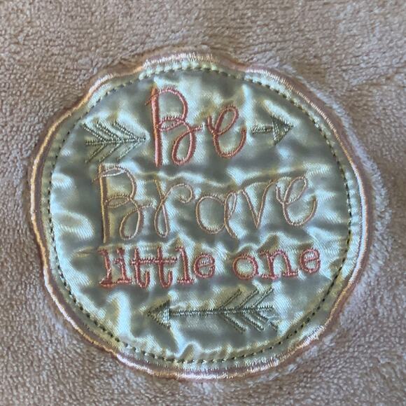 Swiggles ? RN 67227 Be Brave Little One Pink Baby Security Blanket Lovey Plush - Picture 3 of 8